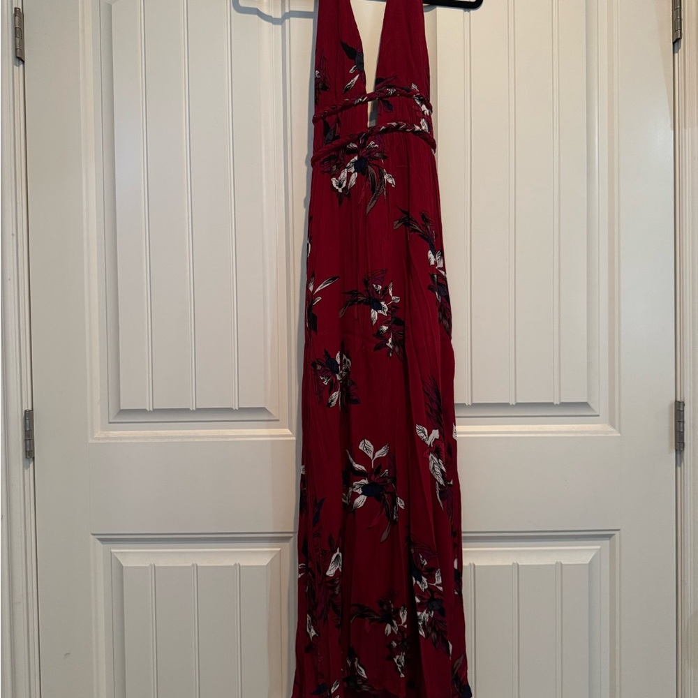 ILLA ILLA Red Floral Maxi Dress